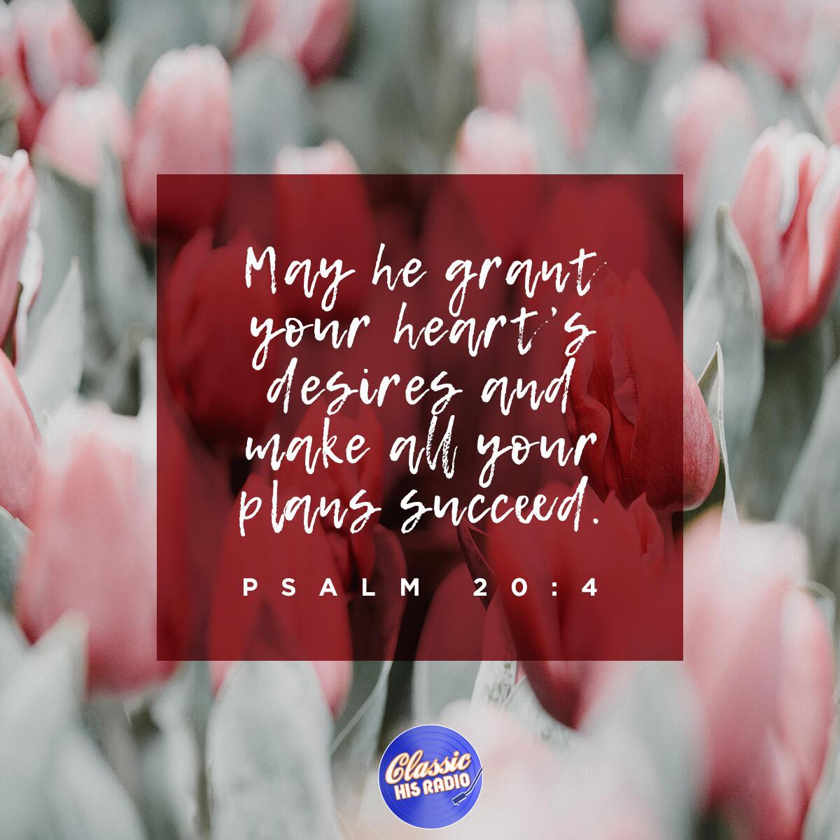Psalm 20:4 - Verse of the Day