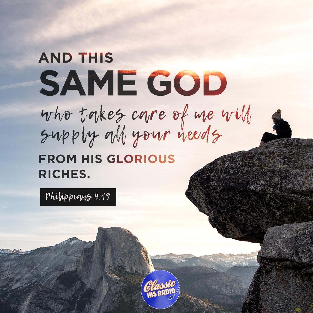 Philippians 4:19 - Verse of the Day