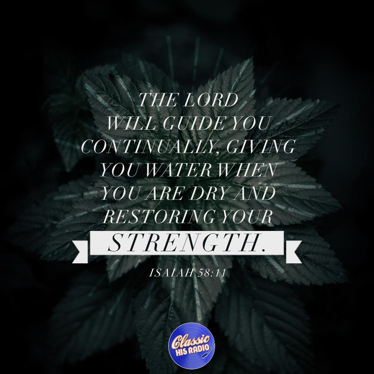 Isaiah 58:11 - Verse of the Day