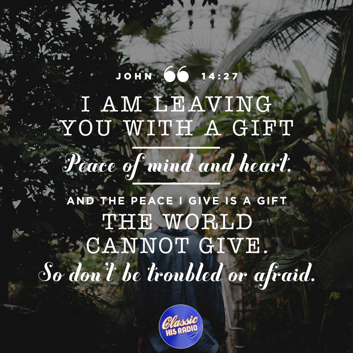 John 14:27 - Verse of the Day