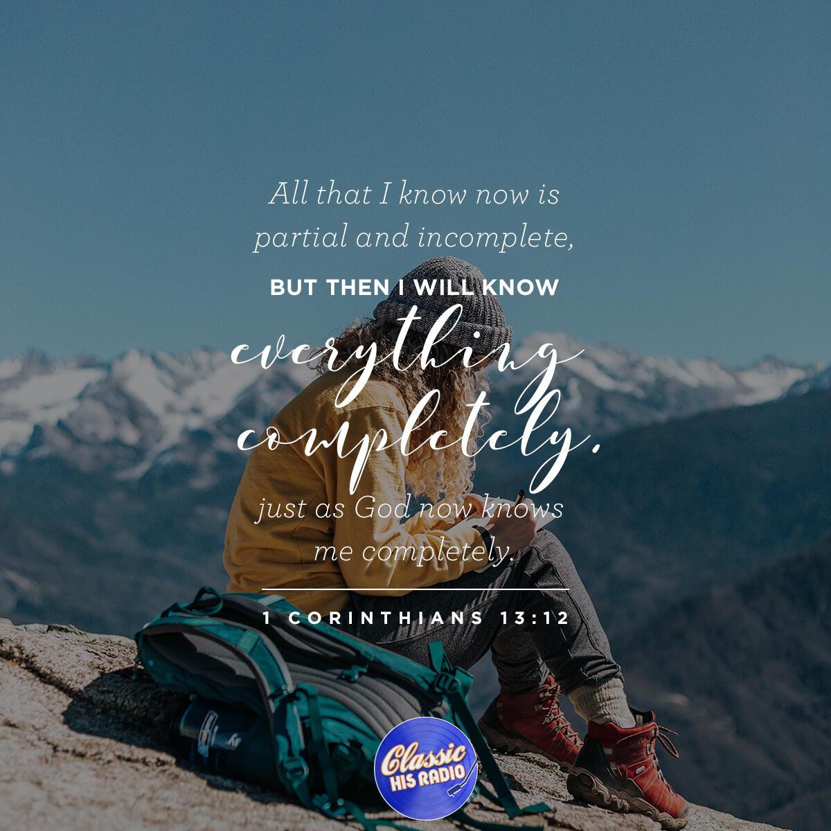 1 Corinthians 13:12 - Verse of the Day