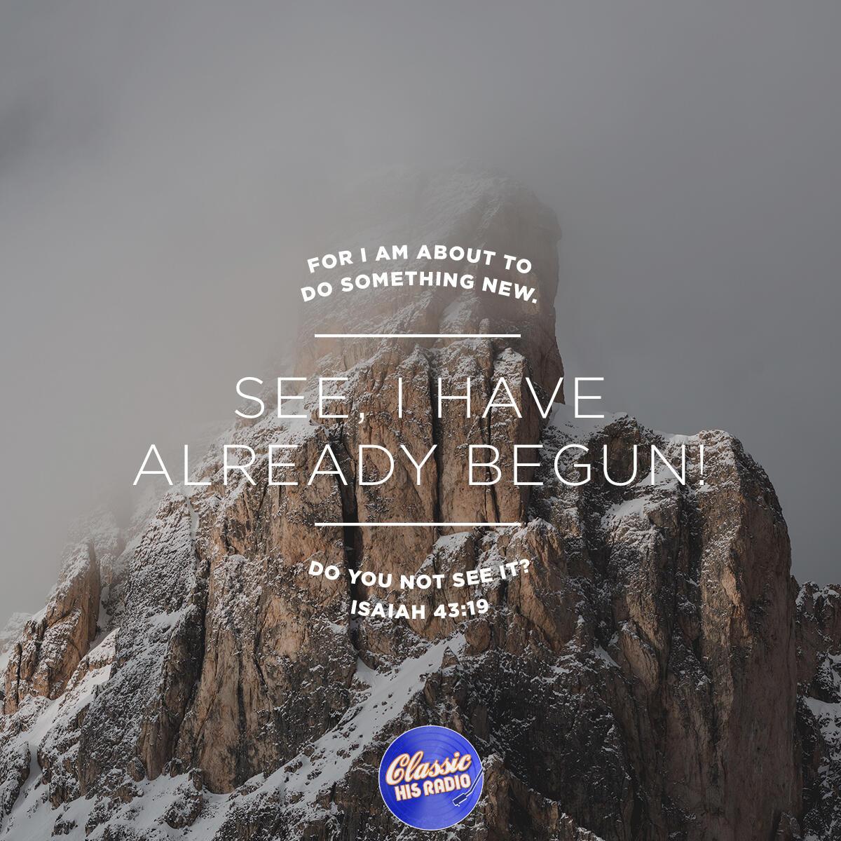 Isaiah 43:19 - Verse of the Day