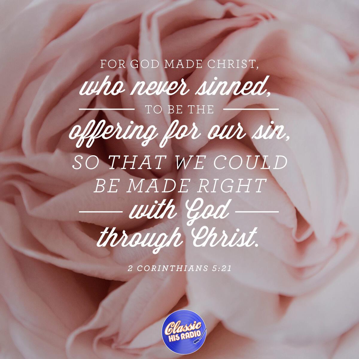 2 Corinthians 5:21 - Verse of the Day