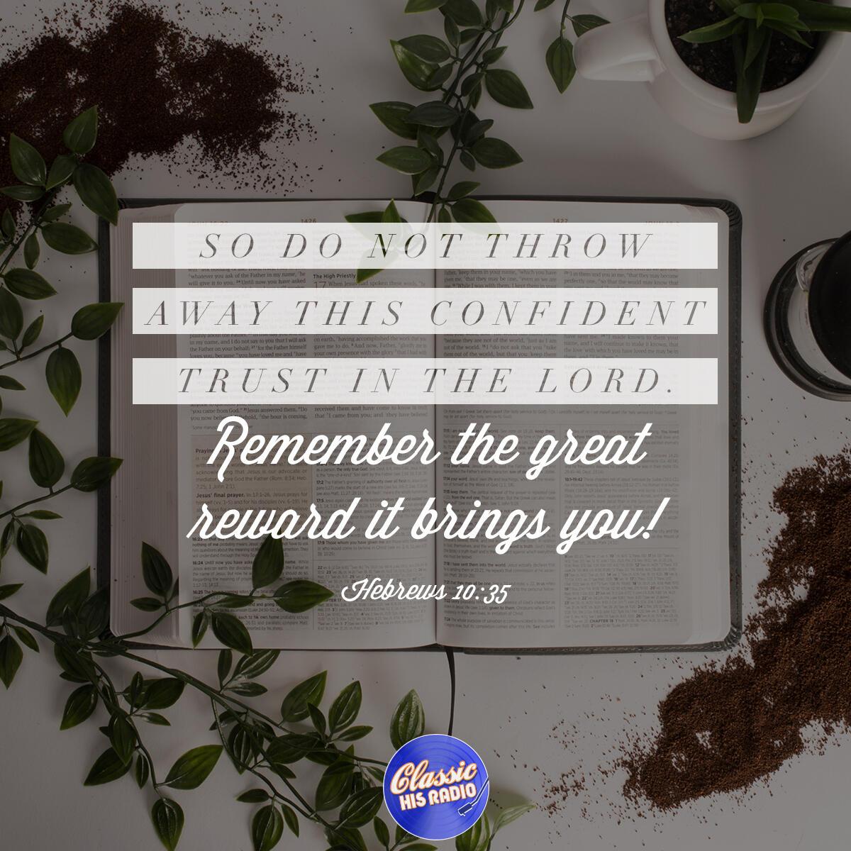 Hebrews 10:35 - Verse of the Day