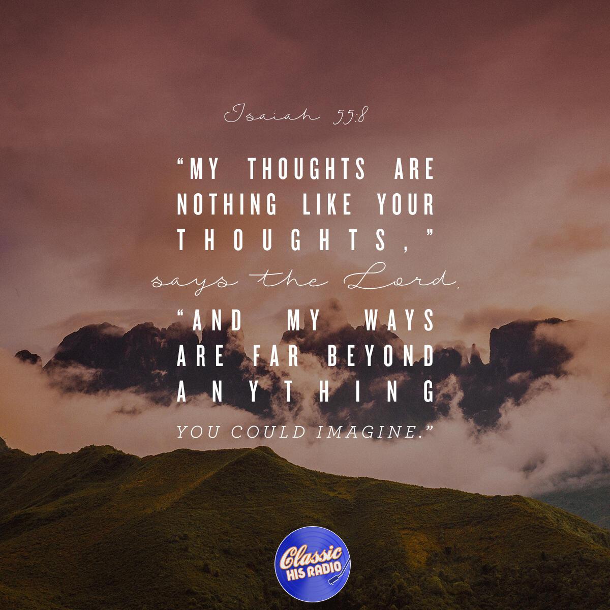 Isaiah 55:8 - Verse of the Day