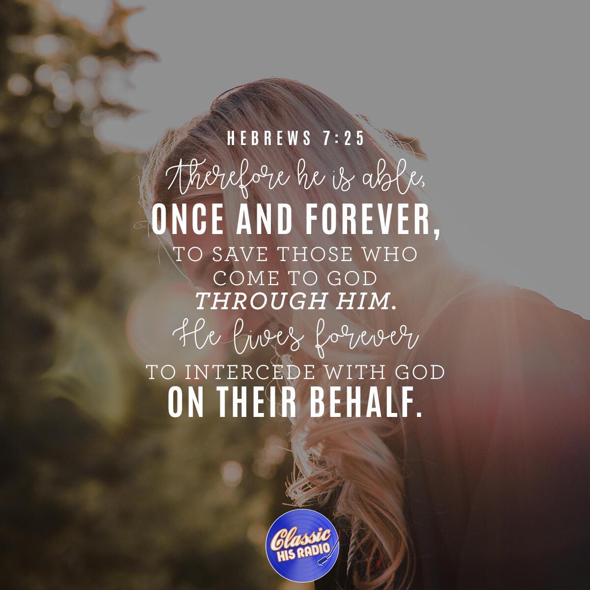 Hebrews 7:25 - Verse of the Day