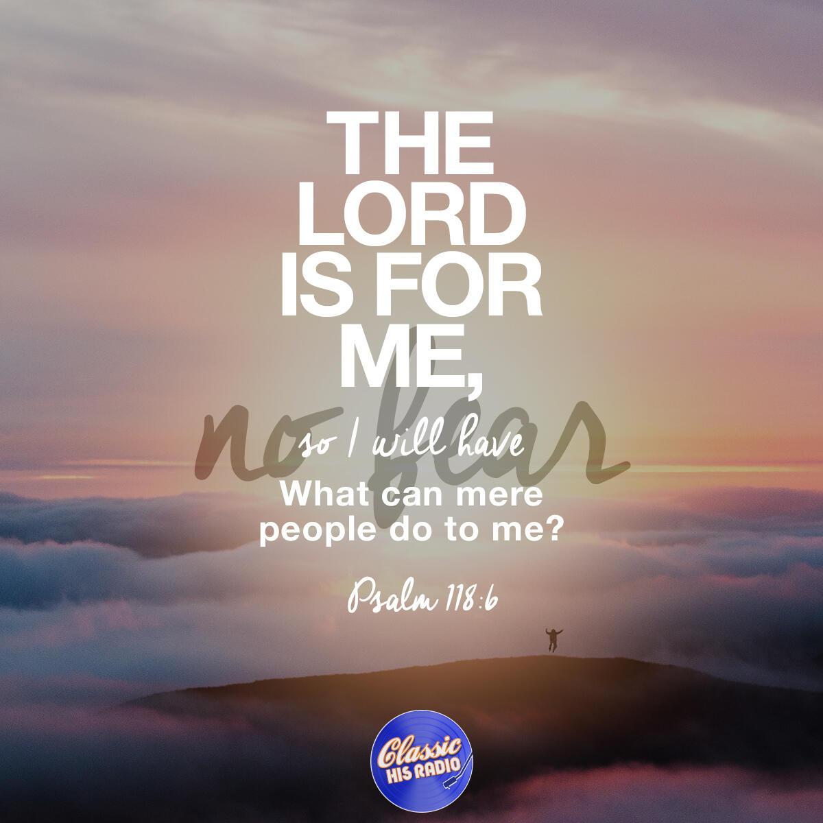 Psalm 118:6 - Verse of the Day