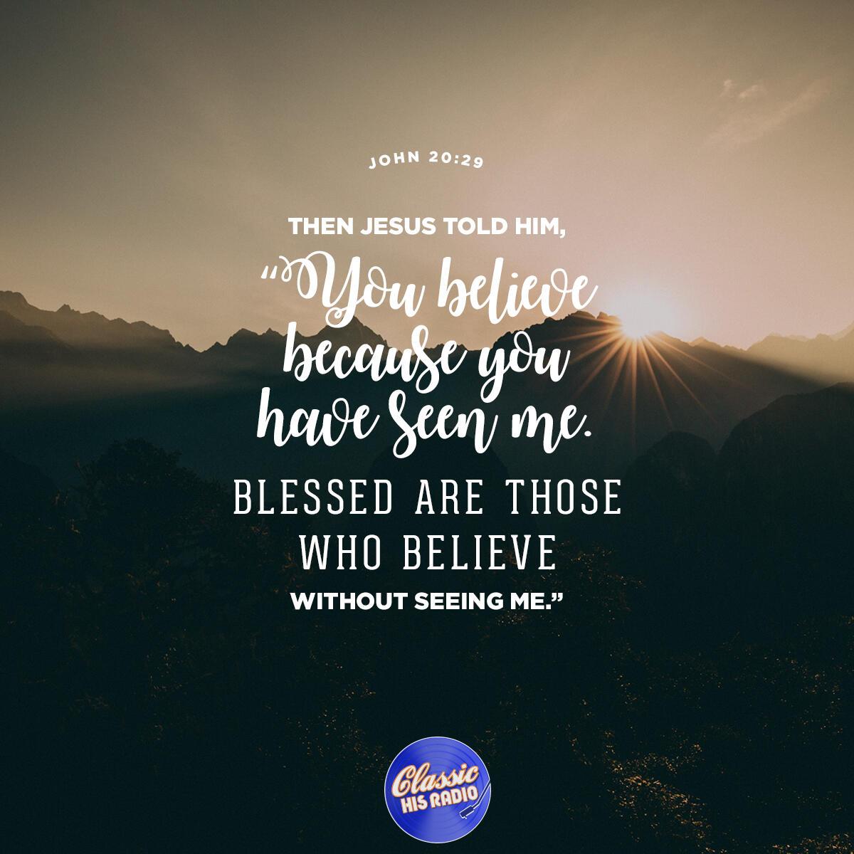 John 20:29 - Verse of the Day
