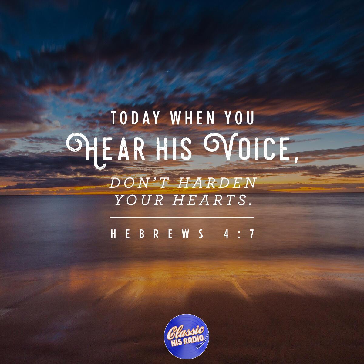 Hebrews 4:7 - Verse of the Day