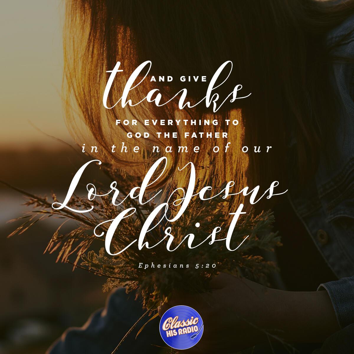 Ephesians 5:20 - Verse of the Day