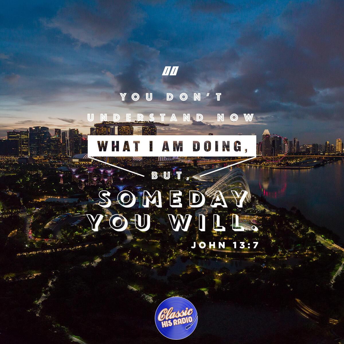 John 13:7 - Verse of the Day