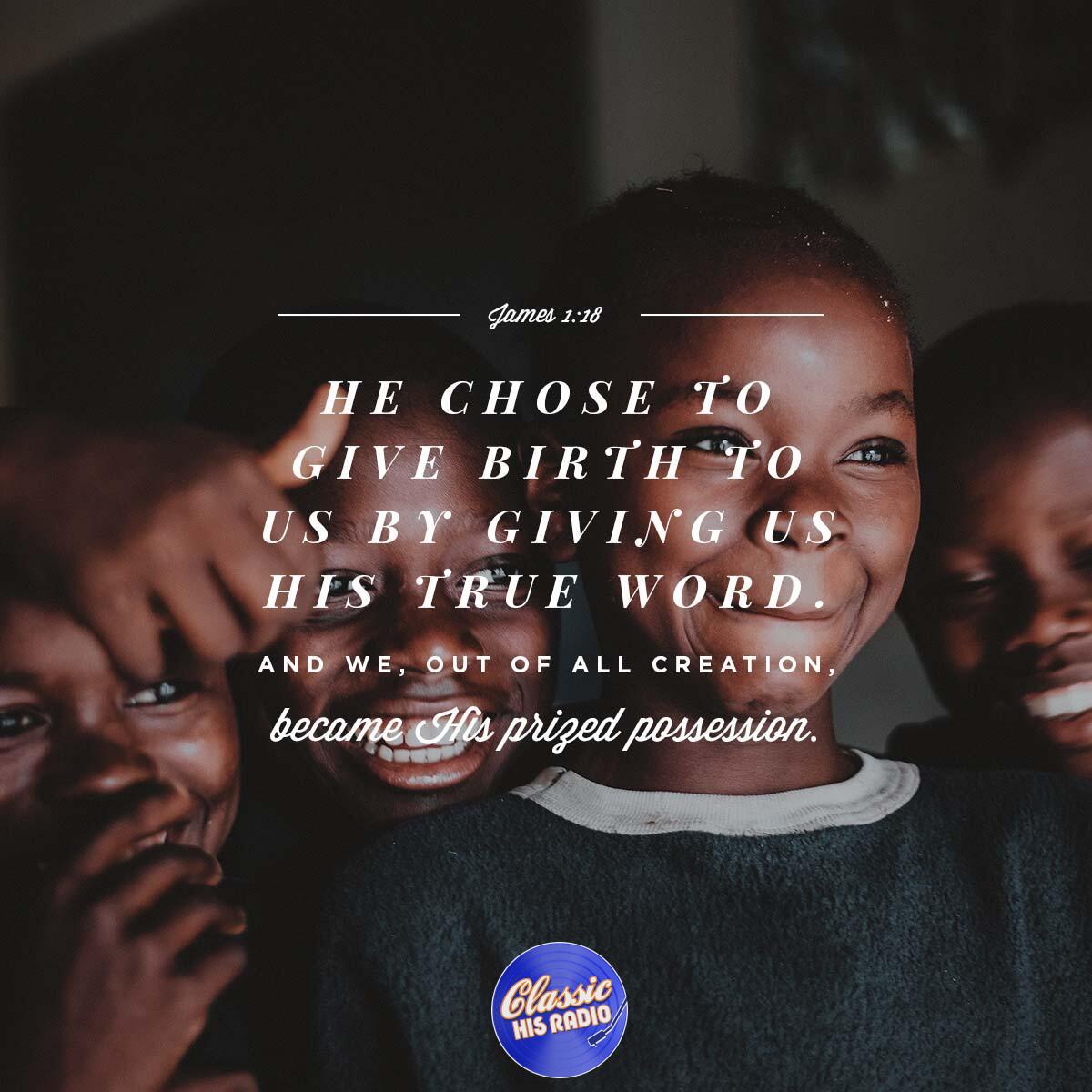 James 1:18 - Verse of the Day