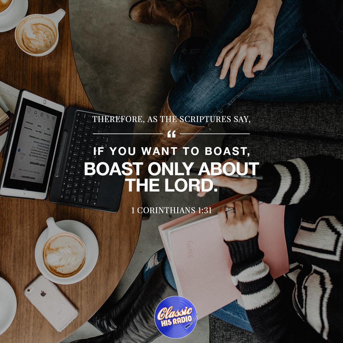 1 Corinthians 1:31 - Verse of the Day