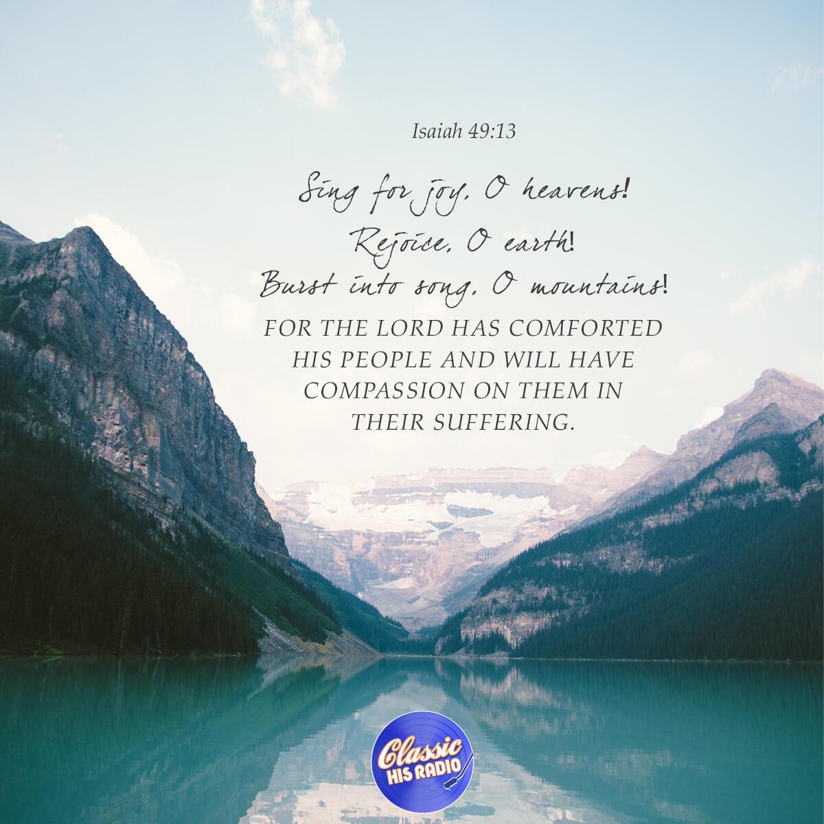 Isaiah 49:13 - Verse of the Day