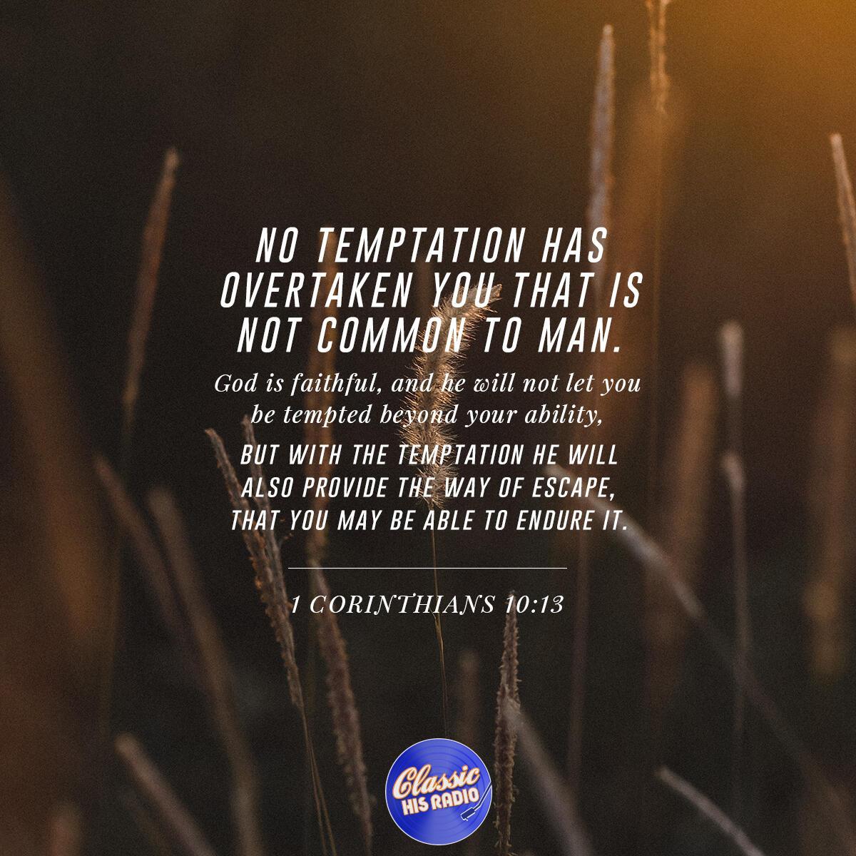 1 Corinthians 10:13 - Verse of the Day