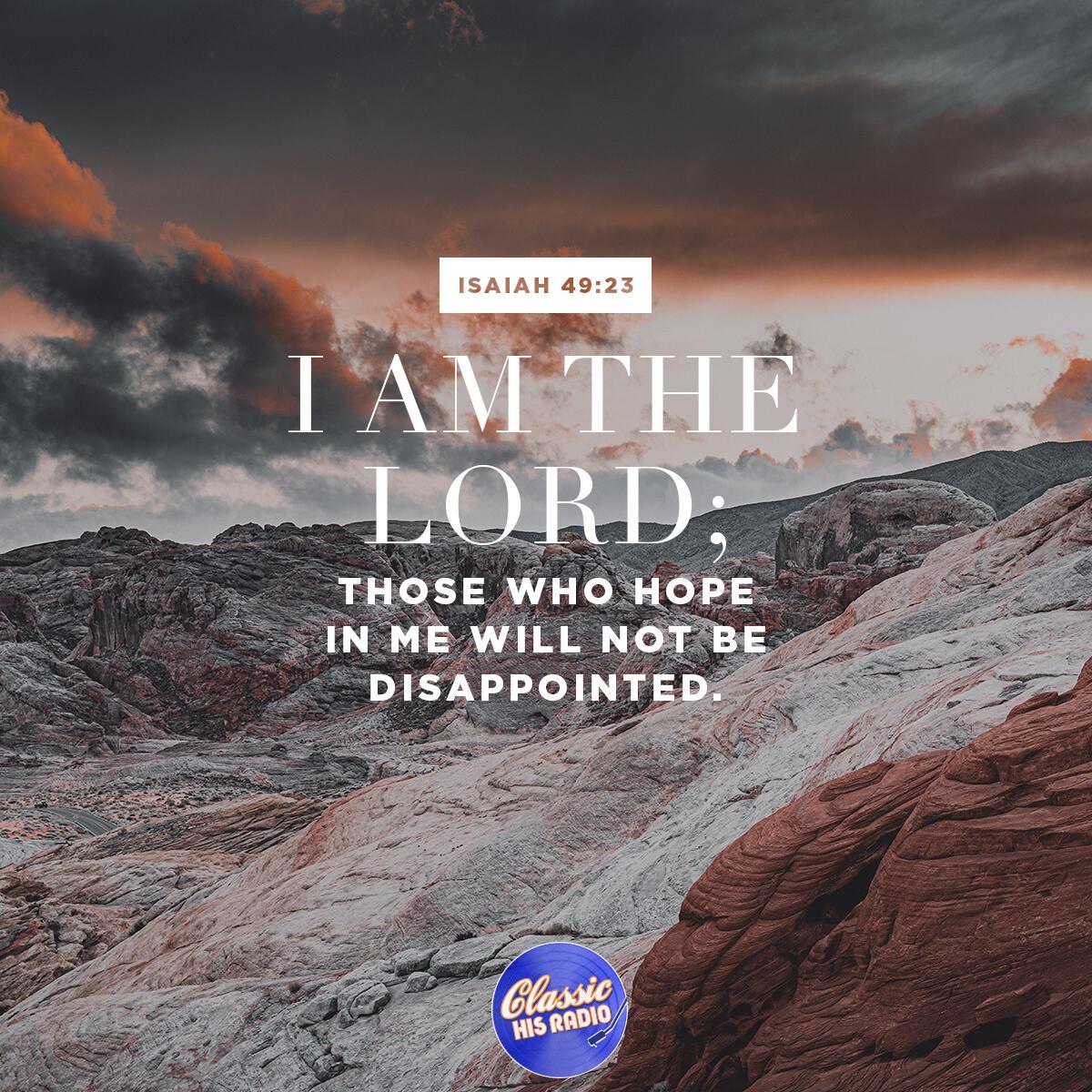 Isaiah 49:23 - Verse of the Day
