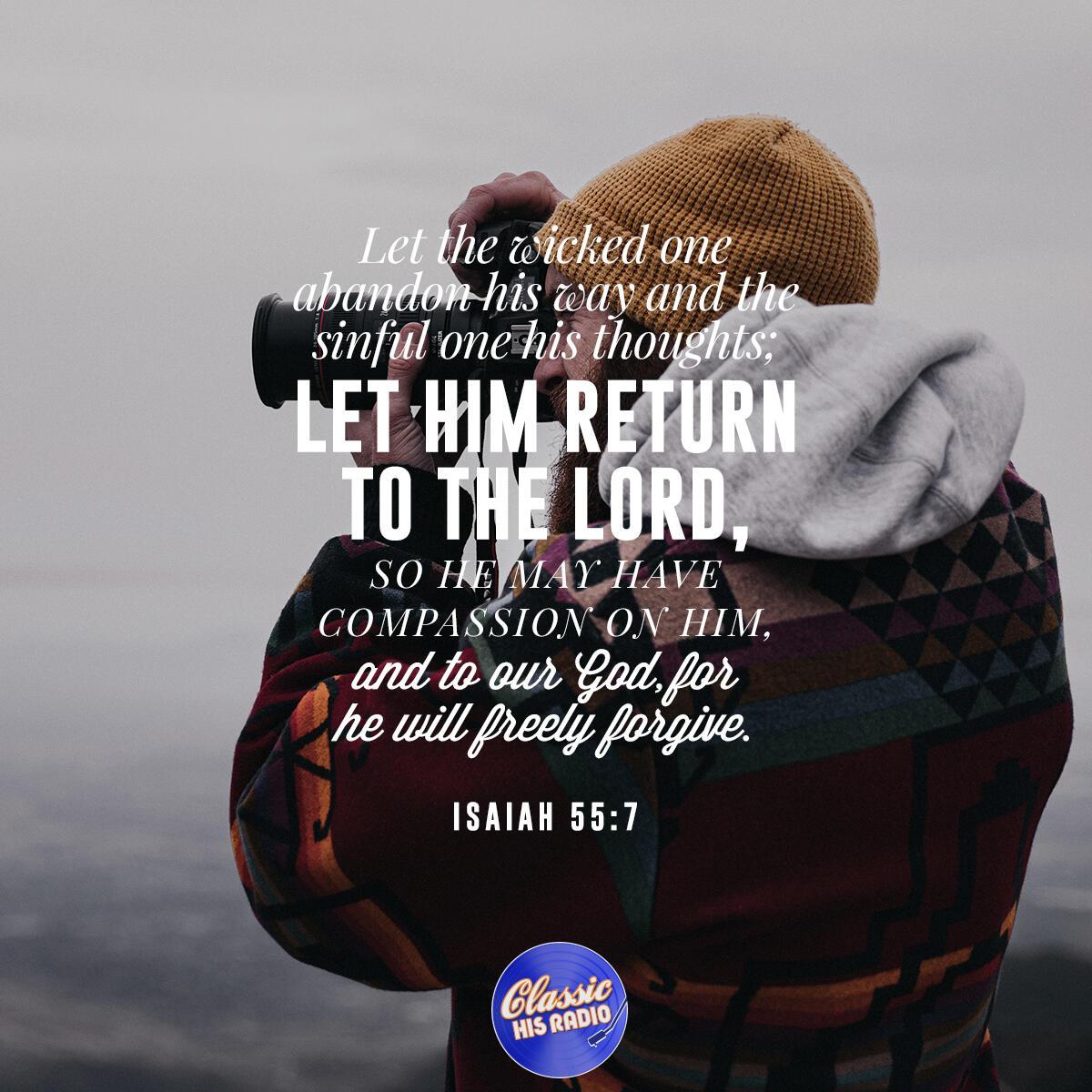 Isaiah 55:7 - Verse of the Day