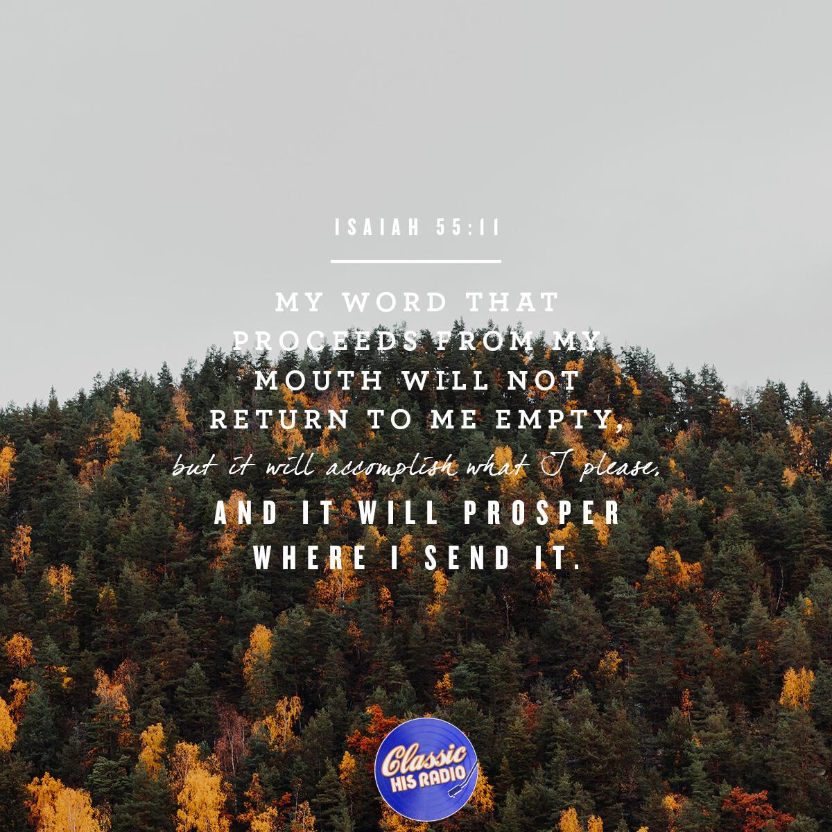 Isaiah 55:11 - Verse of the Day