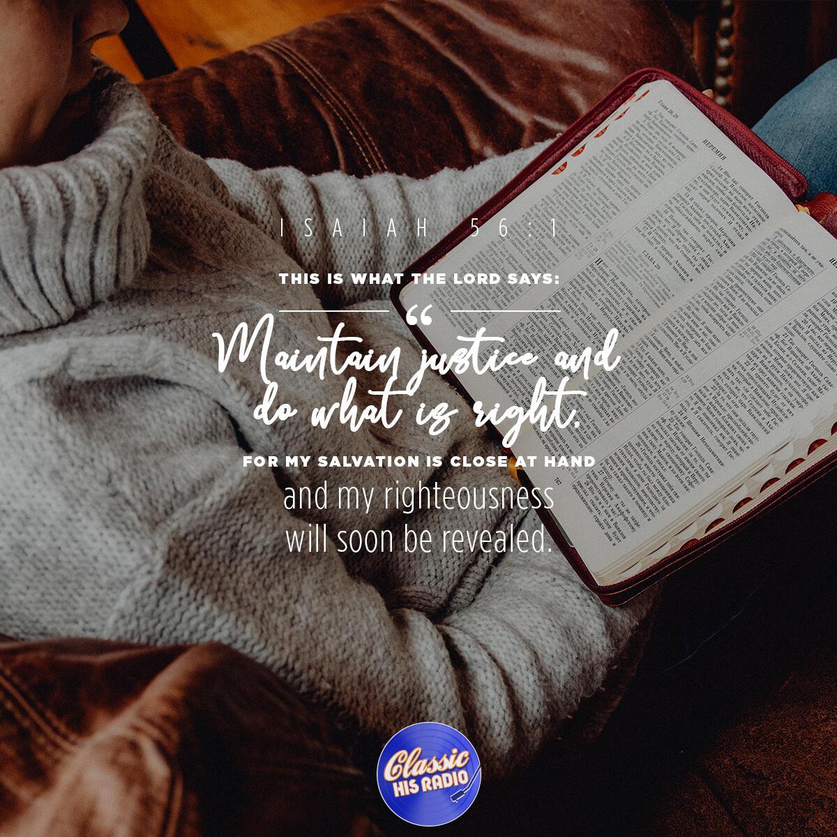 Isaiah 56:1 - Verse of the Day