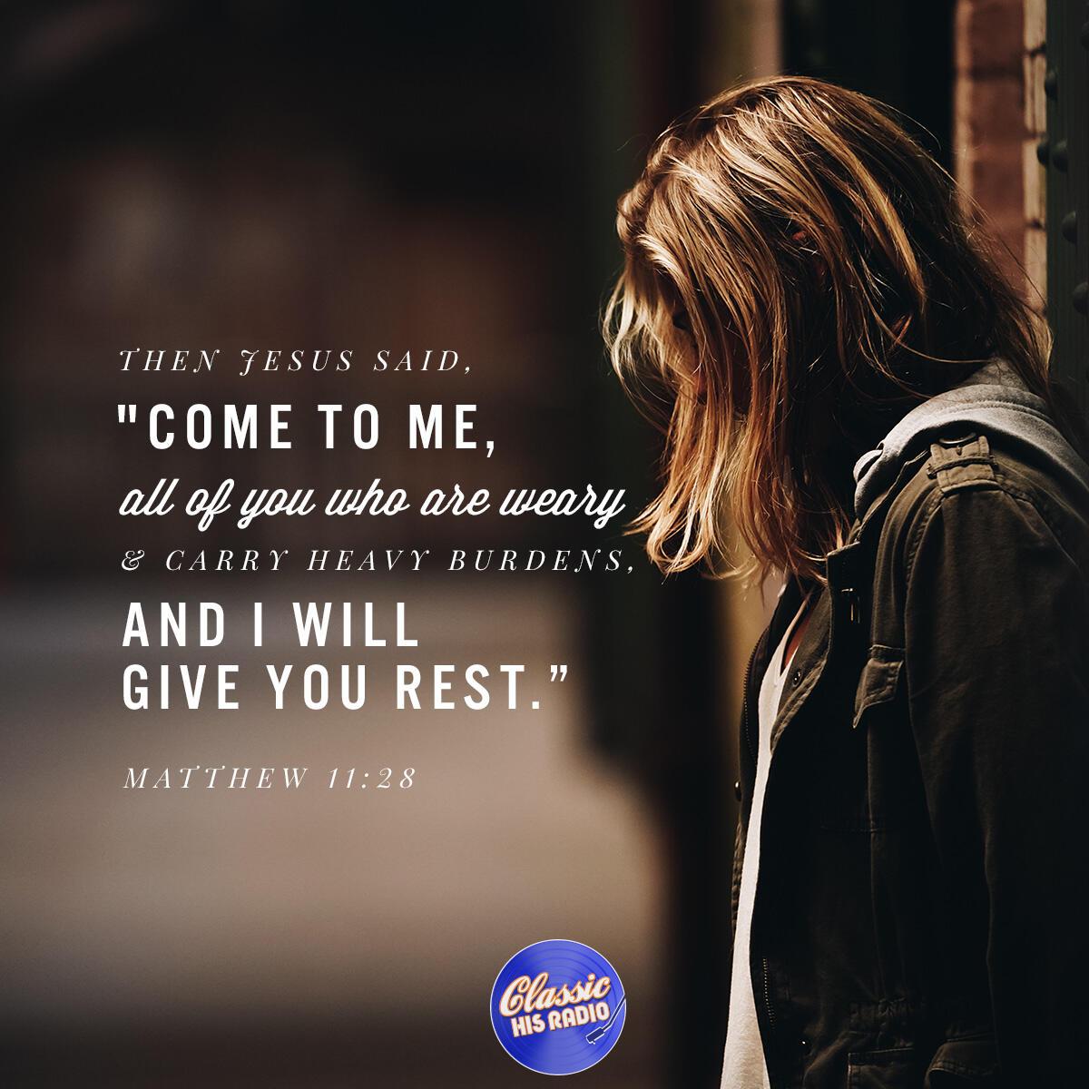 Matthew 11:28 - Verse of the Day