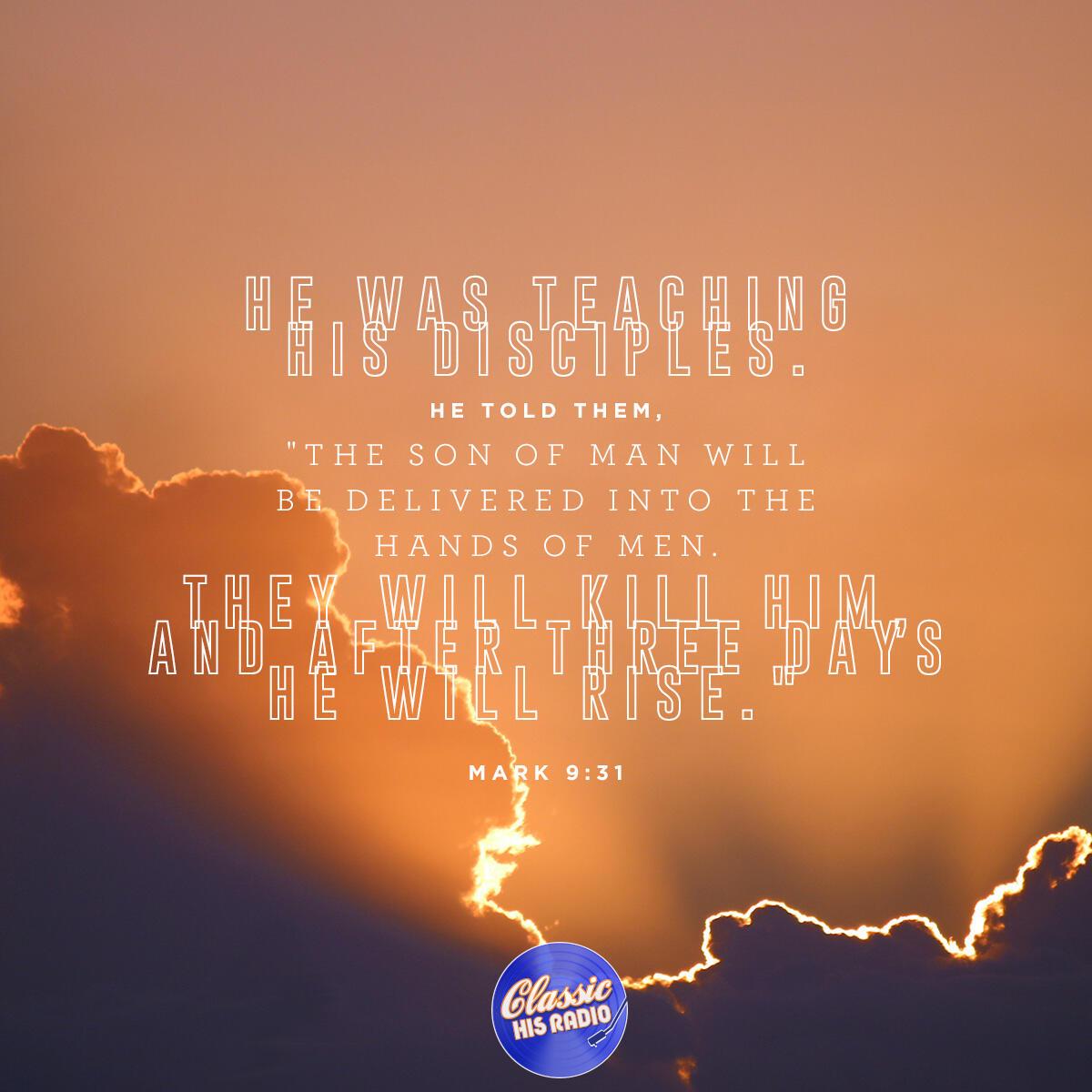 Mark 9:31 - Verse of the Day