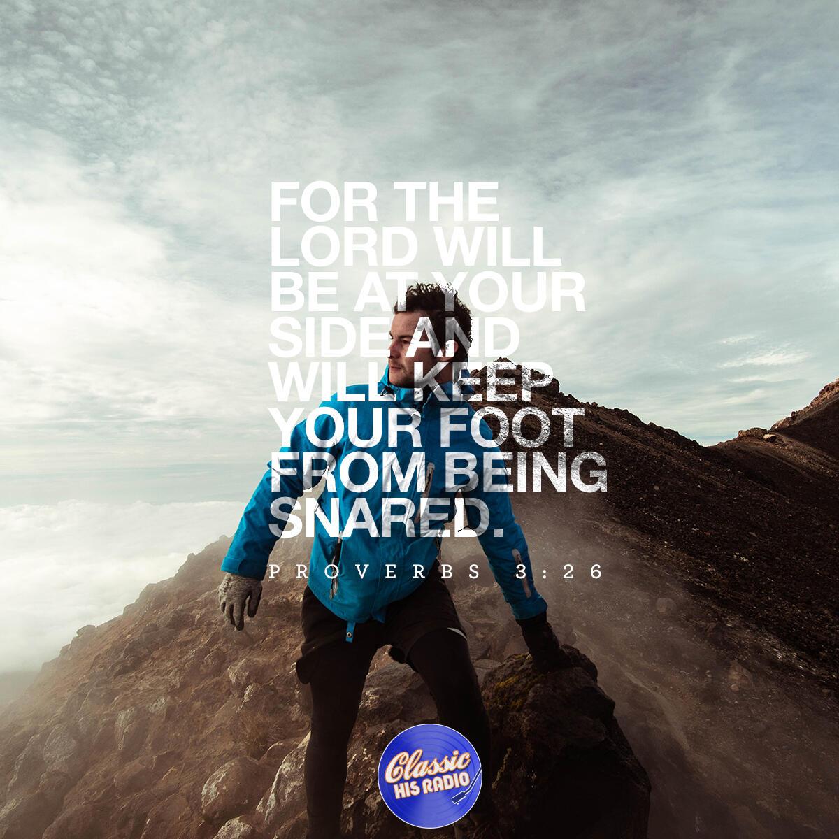 Proverbs 3:26 - Verse of the Day