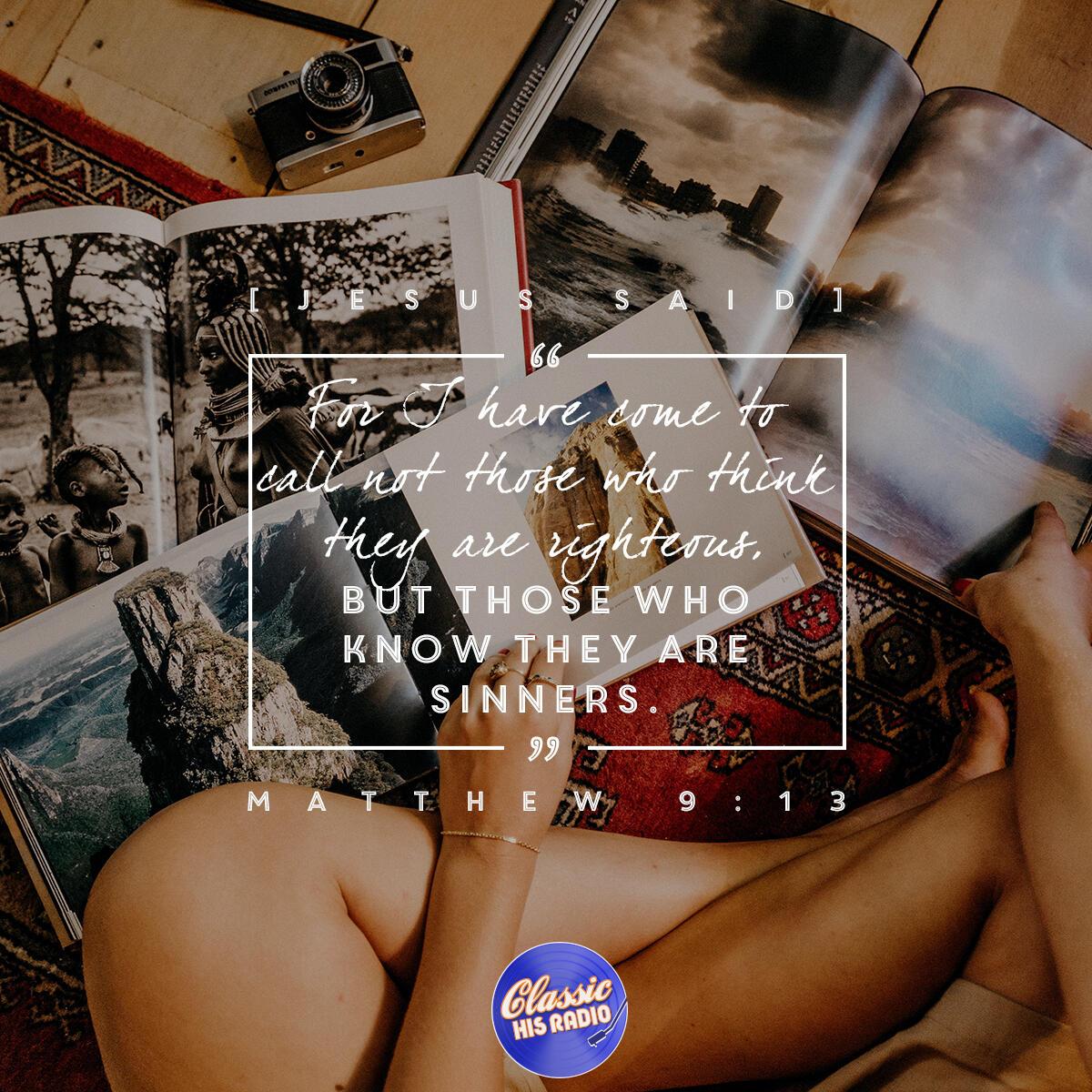 Matthew 9:13 - Verse of the Day