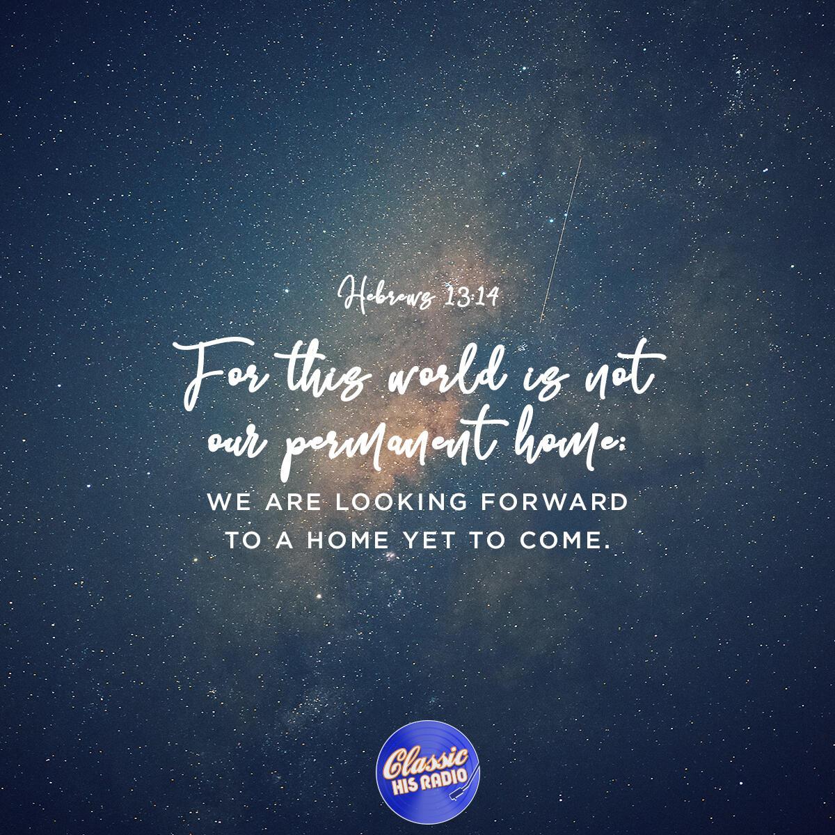 Hebrews 13:14 - Verse of the Day