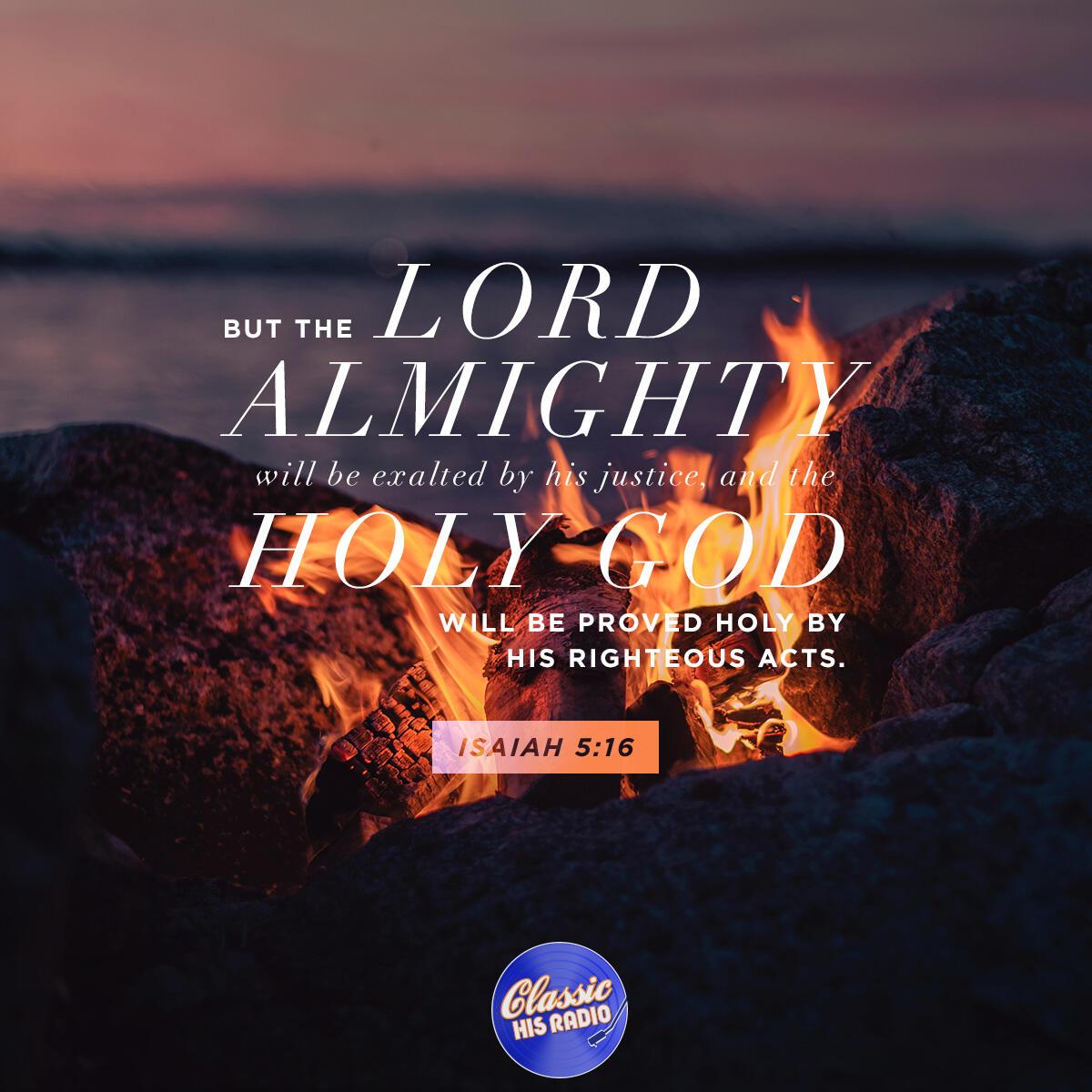 Isaiah 5:16 - Verse of the Day