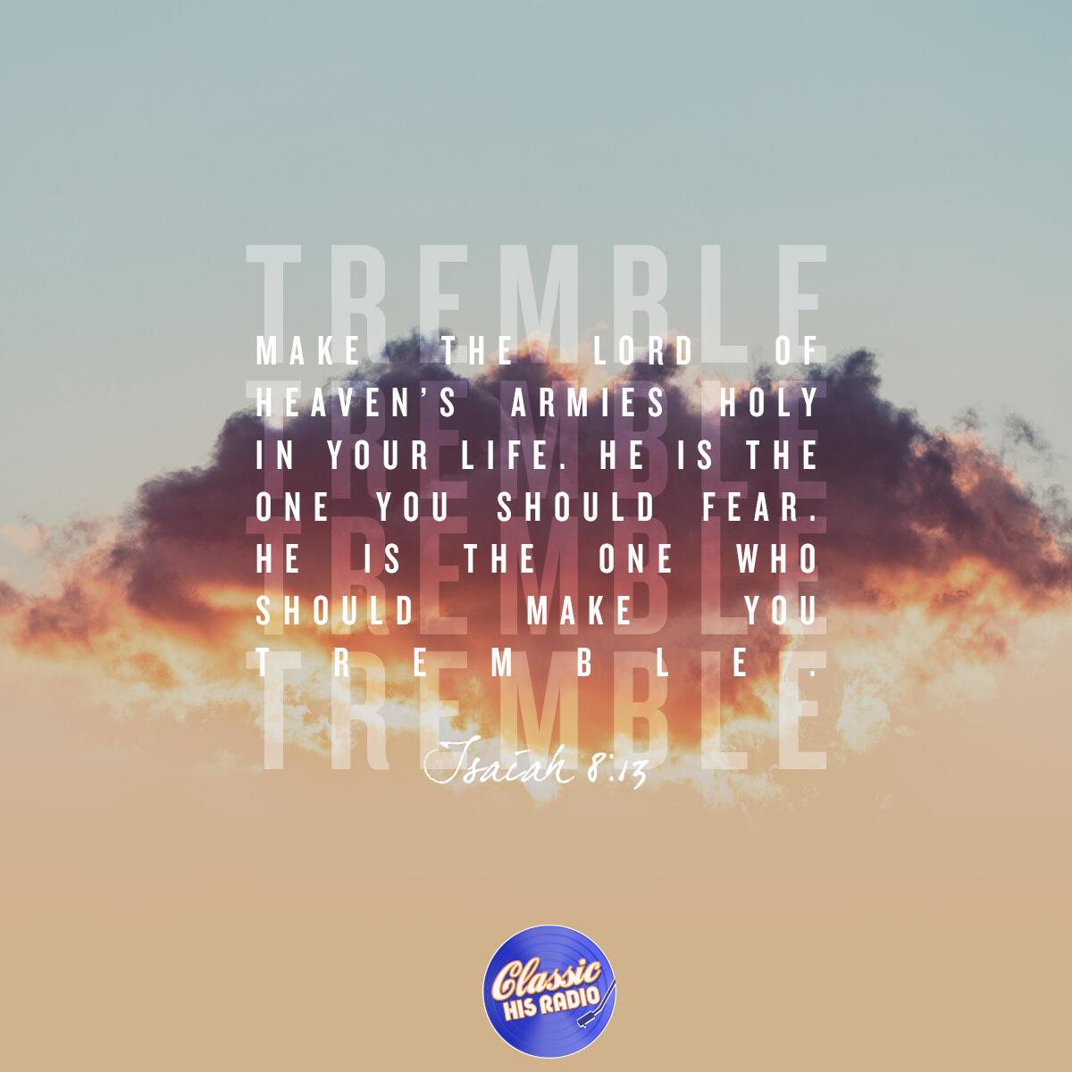 Isaiah 8:13 - Verse of the Day