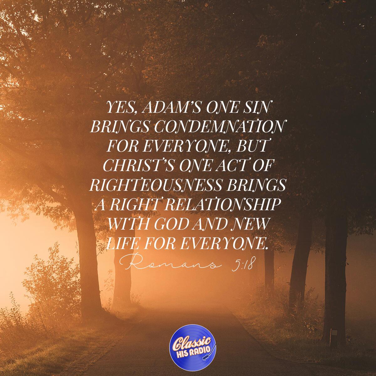 Romans 5:18 - Verse of the Day