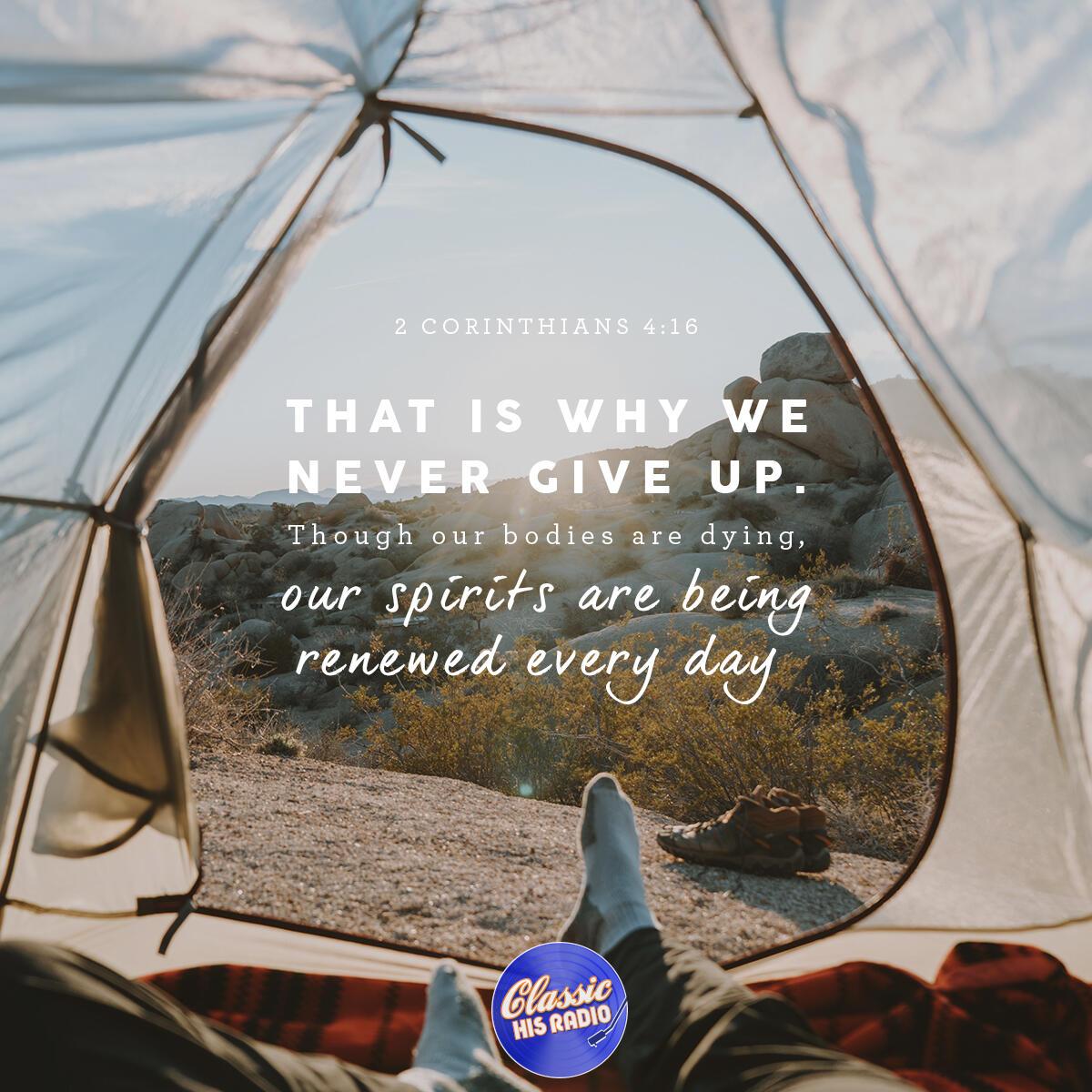 2 Corinthians 4:16 - Verse of the Day