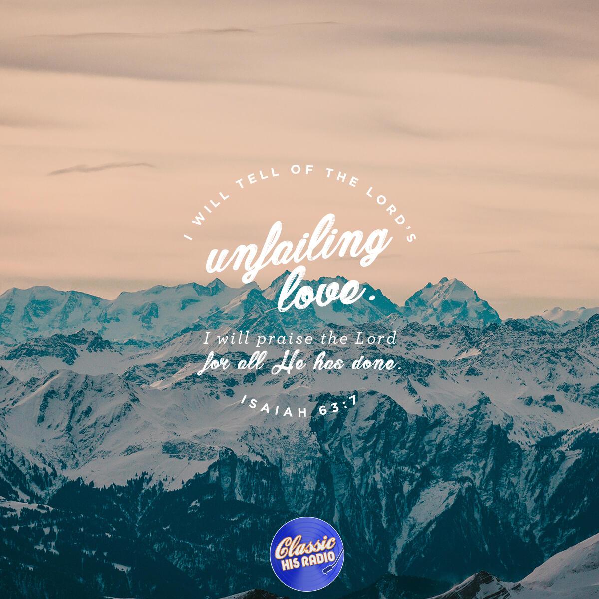 Isaiah 63:7 - Verse of the Day