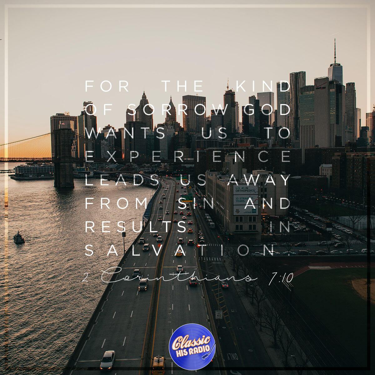 2 Corinthians 7:10 - Verse of the Day