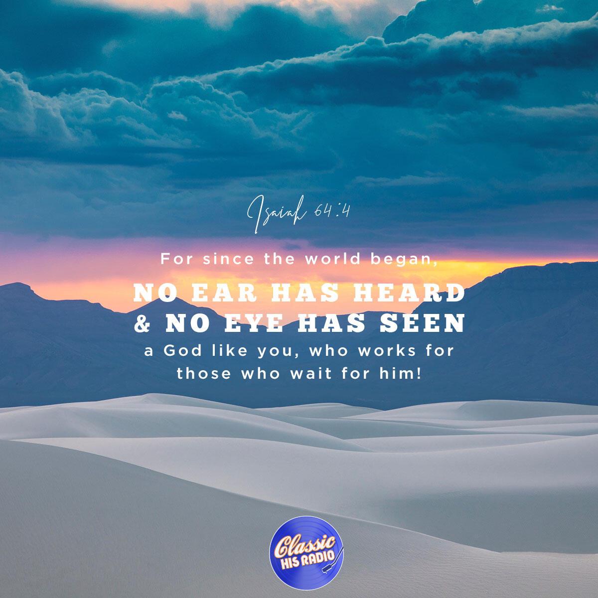Isaiah 64:4 - Verse of the Day
