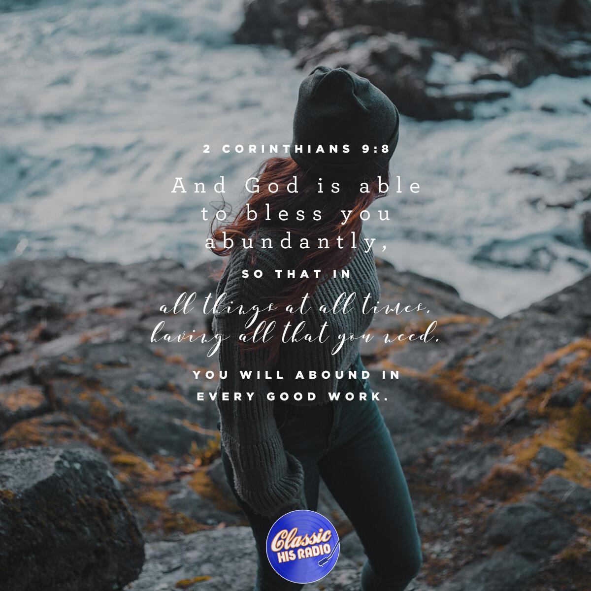 2 Corinthians 9:8 - Verse of the Day