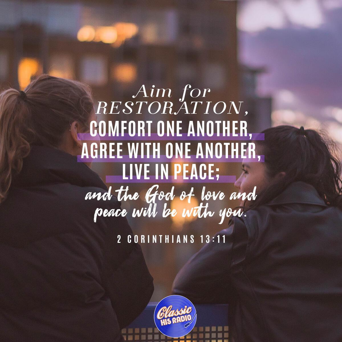 2 Corinthians 13:11 - Verse of the Day