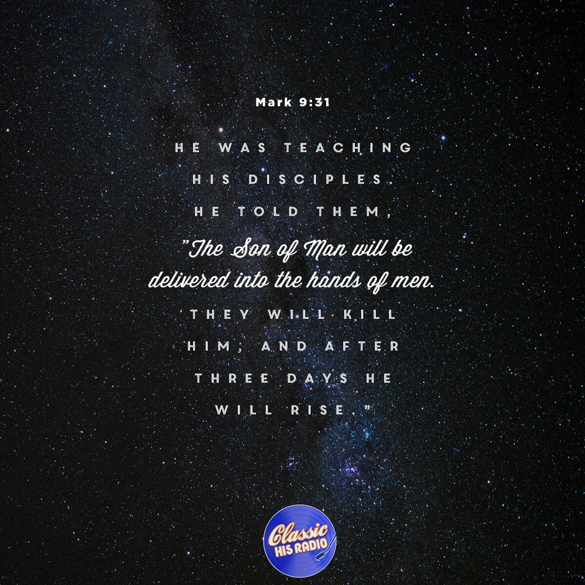 Mark 9:31 - Verse of the Day