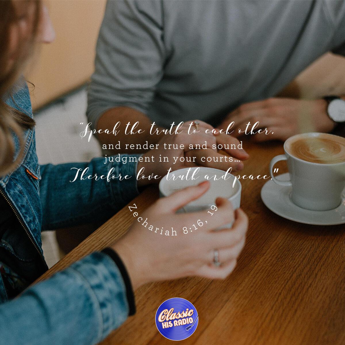 Zechariah 8:16,19 - Verse of the Day