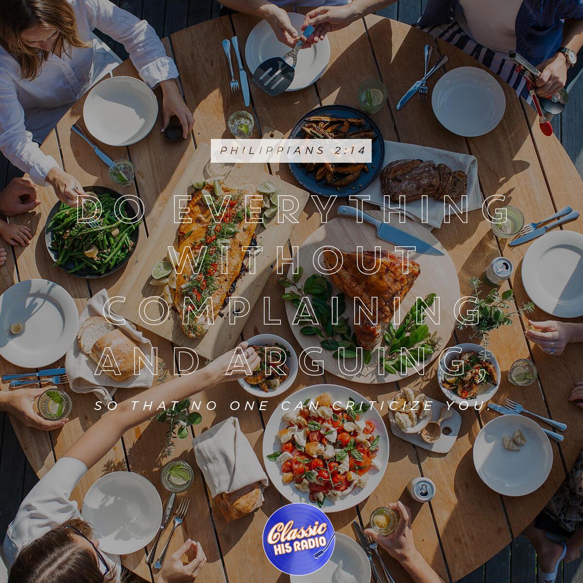 Philippians 2:14 - Verse of the Day