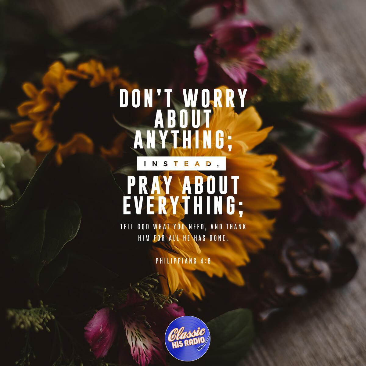 Philippians 4:6 - Verse of the Day