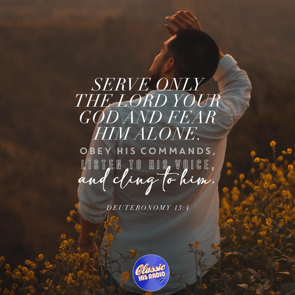 Deuteronomy 13:4 - Verse of the Day