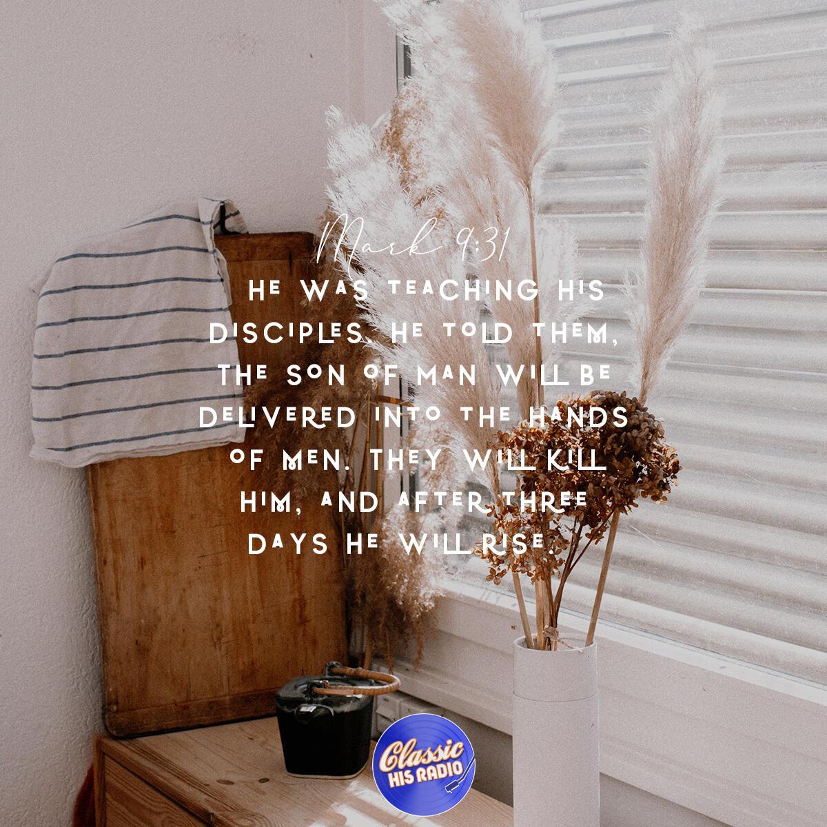 Mark 9:31 - Verse of the Day