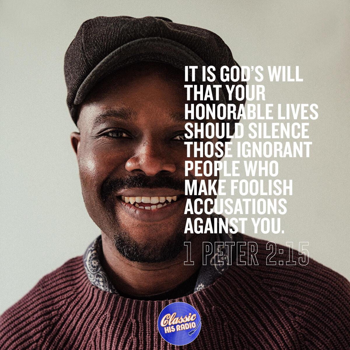 1 Peter 2:15 - Verse of the Day