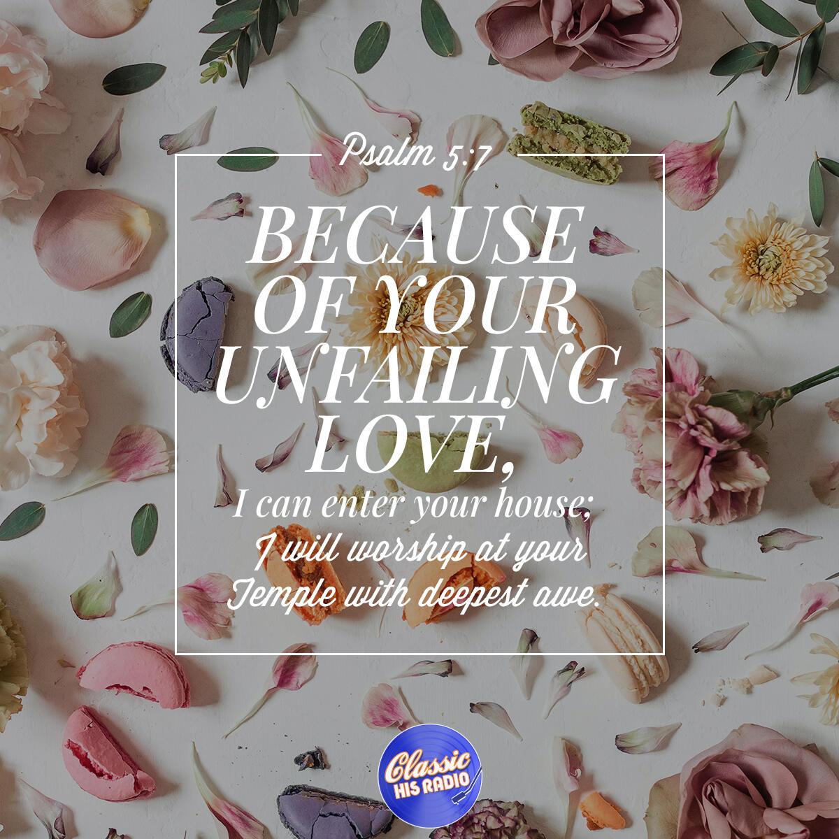 Psalm 5:7 - Verse of the Day