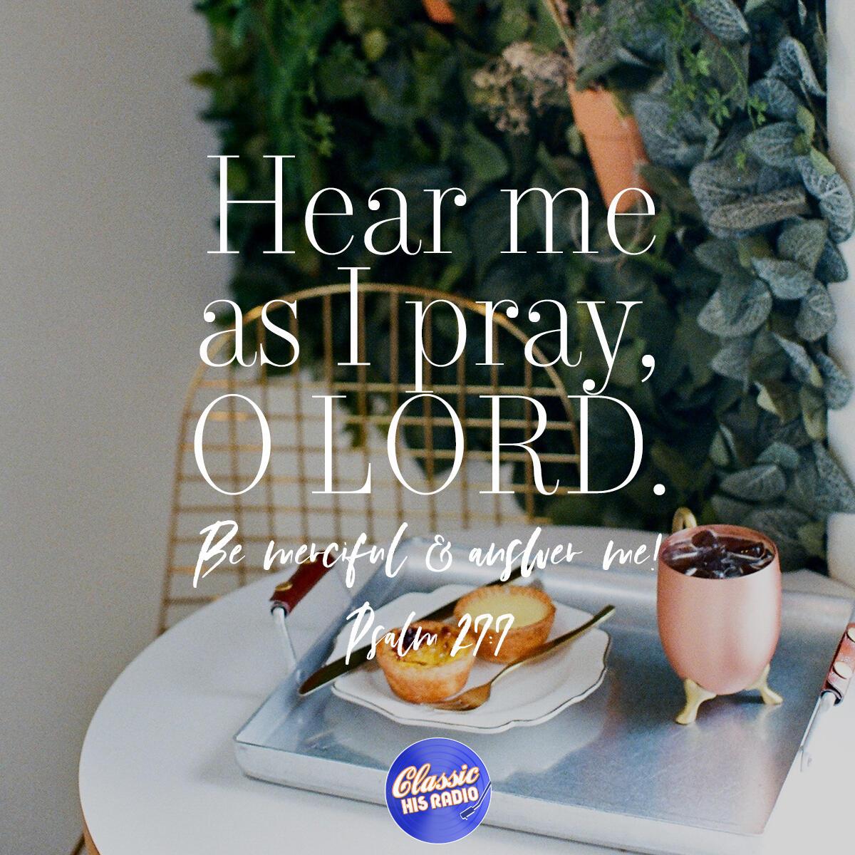 Psalm 27:7 - Verse of the Day