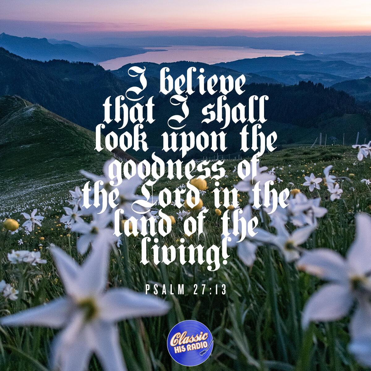 Psalm 27:13 - Verse of the Day