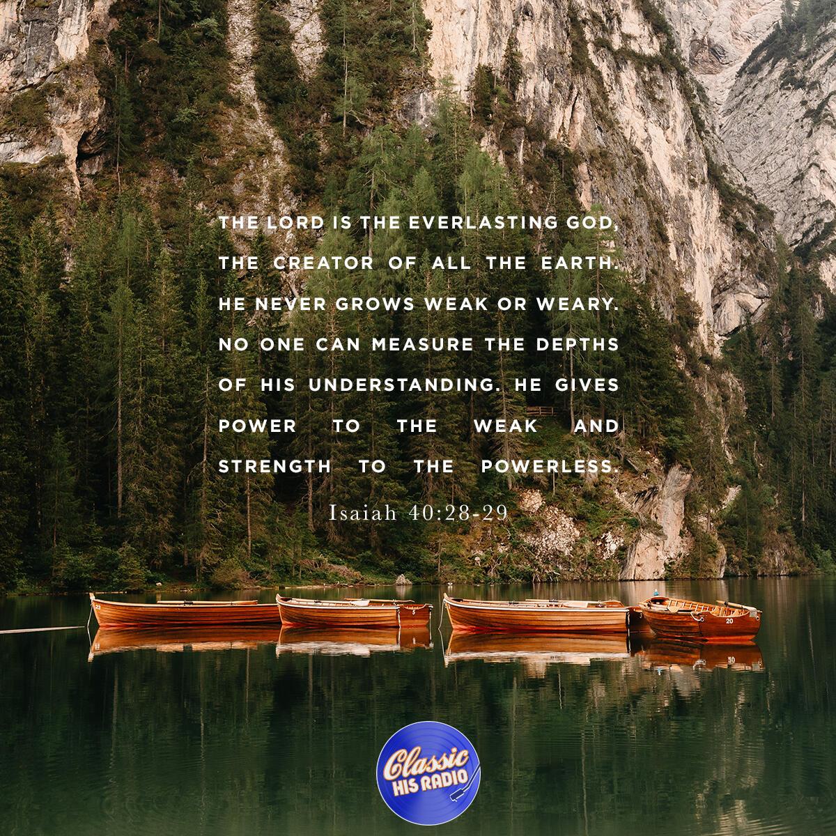 Isaiah 40:28-29 - Verse of the Day