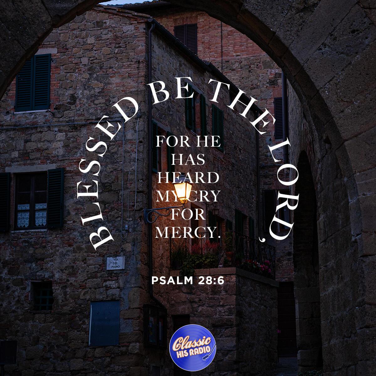 Psalm 28:6 - Verse of the Day