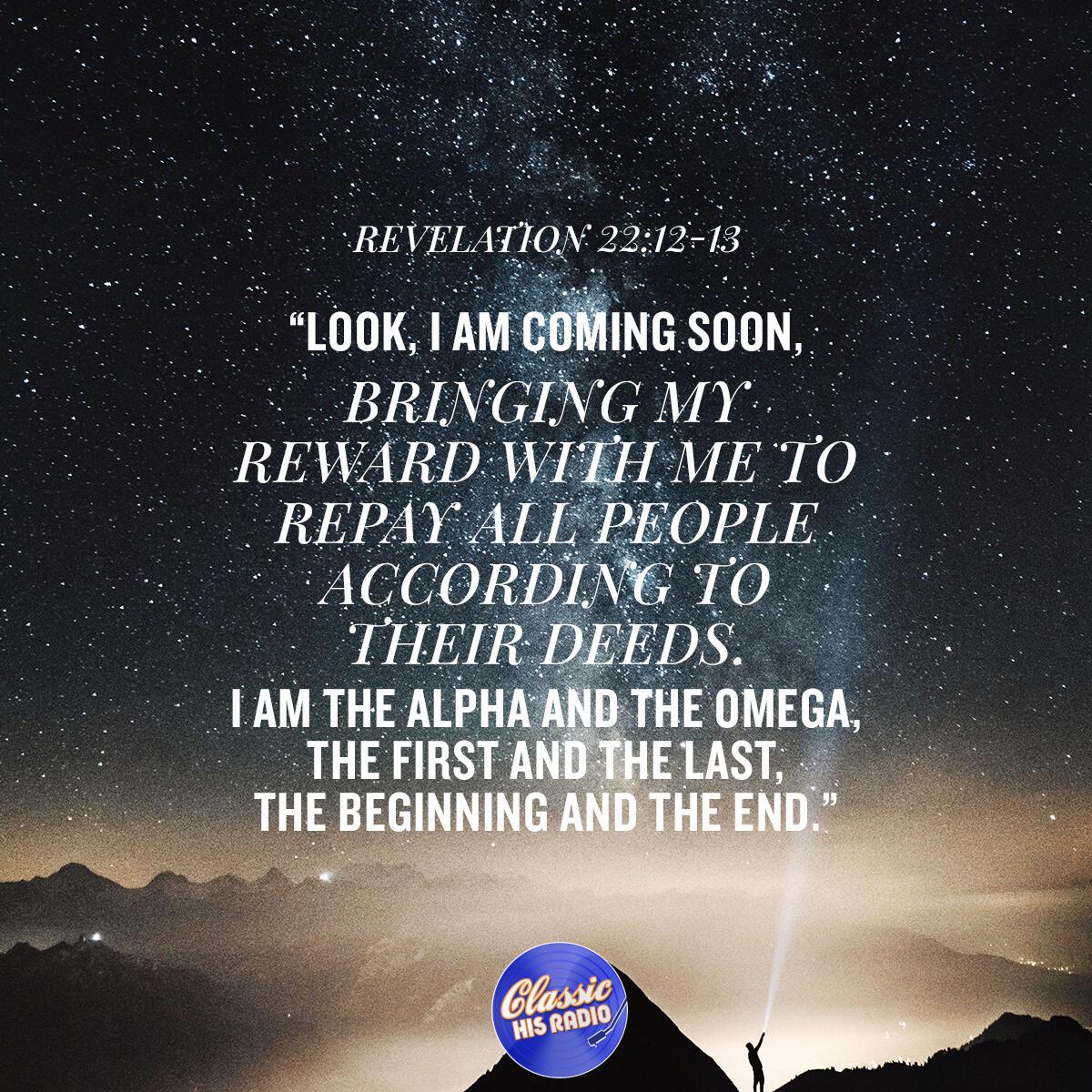 Revelation 22:12-13 - Verse of the Day